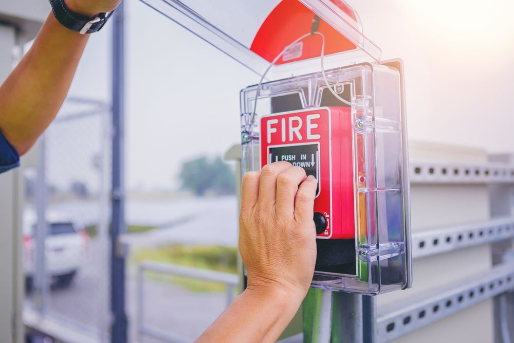 Fire alarm system installation in Perth business premises, ensuring safety and compliance. SMS Security offers expert guidance and reliable service